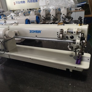 Máquina de coser Zuoyi de brazo largo, material grueso, doble sincronización, puntada en espiga, cama plana, puntada zigzag, semiautomática para textiles - Product Image 2
