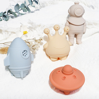 PAISEN silicona preescolar bebé baño juguetes molde libre Squirty baño juguete para niños pequeños bebés no tóxico bañera juguetes para bebés