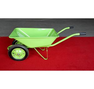 รถสาลี่65L สำหรับงานหนักพร้อมยางสองเส้นวัสดุก่อสร้างโลหะ - Product Image 2