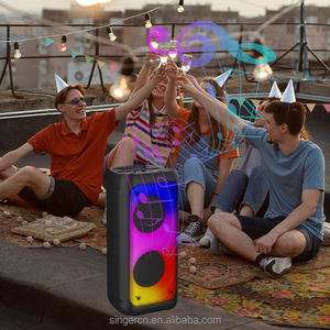 JBK-4218 Haut-parleur portable de karaoké, grandes enceintes pour DJ en extérieur, double haut-parleur Bluetooth de 4 pouces avec micro pour karaoké familial - Product Image 6