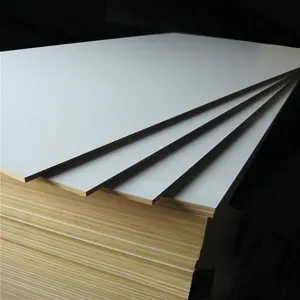 China Supplier Plywoods WBP Melamine Board 18mm Raw Plain MDF Board for Furniture and Kitchen Cabinet