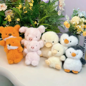 Serie Curly-Coat: Peluche Ultra-Morbidi di Orso e Pinguino Imbottiti in Cotone PP - Alta Qualità, Lavabili, Personalizzabili - Product Image 1