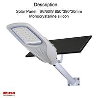 Lampe solaire de rue à télécommande rechargeable 300W, étanche IP65, longue durée de fonctionnement, pour parc, route, place