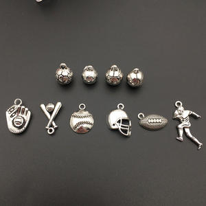 Matériau Football Basketball Volleyball Pendentif Baseball Olive Pendentif Alliage Pendentif Vente en gros - Product Image 5