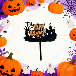 ของตกแต่งเค้กฮาโลวีนรูปน้ำผึ้งและของหวาน อะคริลิกหนา 1.3 มม. สำหรับงานปาร์ตี้ฮาโลวีน - Product Image 6