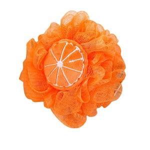 Zenidoo Creative Modern Flower-Shaped Fruit Bath Ball Cute PE Foam Tennis <b>Scrubbing</b> Bath Ball Hanging Design for Children Adults - Product Image 1