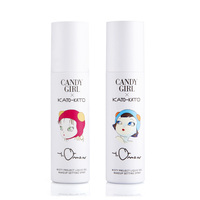 Flacon pulvérisateur cosmétique blanc en PET de 100 ml, col 20/410, pulvérisateur à fine brume en PP, impression personnalisée disponible pour spray fixateur de maquillage