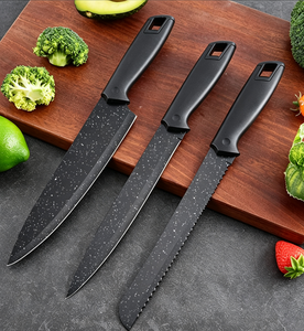 Juego de cuchillos de cocina de 6 piezas, cuchillo de chef con revestimiento antiadherente, cuchillo para cortar pan, cuchillo para frutas con pelador, acero inoxidable 3Cr13 - Product Image 3