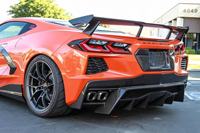 Nouveau diffuseur arrière en fibre de carbone sèche de haute qualité, ajustement parfait, installation facile pour Corvette C8, style AD, lèvre de pare-chocs