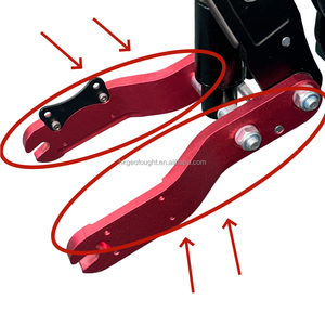 Kit de suspension avant pour trottinette électrique en alliage d'aluminium, taille ouverte 10 pouces 11 pouces 135/150 mm, avec fourche à ressort amortie et bras oscillant - Product Image 4