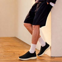 Chaussures tendance légères en toile respirante en polyester tricoté avec mousse à mémoire de forme, à enfiler, pour hommes, idéales pour la marche quotidienne – Vente chaude en gros