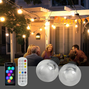 RGB <span class=keywords><strong>LED</strong></span> đầy màu sắc ánh sáng chuỗi không thấm nước IP65 điều khiển từ xa ứng dụng trong nhà/ngoài trời marquee Đèn trang trí 15m cho sân - Product Image 6