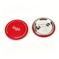 Badge bouton en métal vierge promotionnel, personnalisable avec logo, style anime, avec attache épingle de sûreté, 75mm 44mm 58mm