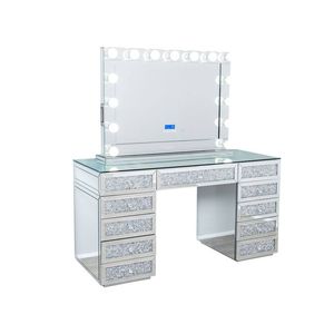 Modern Bedroom Corner <strong>Art</strong> <strong>Deco</strong> Led Bulbs 60 Cm Luxury Vanity <strong>Dressing</strong> <strong>Table</strong> Makeup With Mirror - Product Image 2