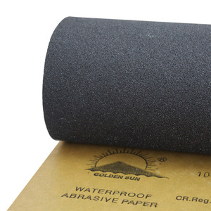 Fransız Kraft silisyum karbür aşındırıcı zımpara kağıdı rulosu jumbo rulo fabrika OEM aşındırıcı su geçirmez kağıt - Product Image 1