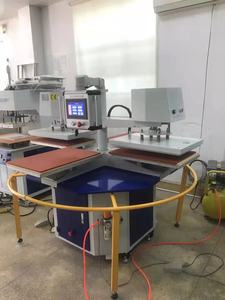 High Production Capacity Garment Factory T Shirts <strong>Printing</strong> <strong>Press</strong> 4 Station 2 Heads Heat <strong>Press</strong> Machine - Product Image 4