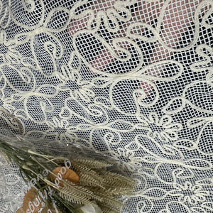 Encaje de Cordón Soluble en Agua 2024, Tela de Guipur <span class=keywords><strong>con</strong></span> Color Personalizado para Decoración de Bodas y Jarrones - Product Image 2
