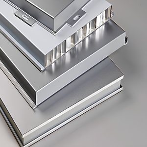 Panneaux de mur-rideau en aluminium modernes anodisés anti-corrosion pour l'extérieur des bâtiments, design contemporain - Product Image 1