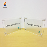 Panneaux de porte personnalisés en acrylique pour bureaux et hôtels, plaques murales durables avec impression UV, couleurs et dimensions personnalisables