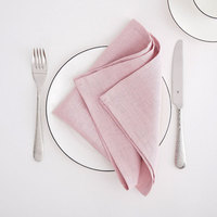 WML001 Best-seller Serviettes en lin 100% couleur unie, torchons de luxe réutilisables pour la maison et la restauration