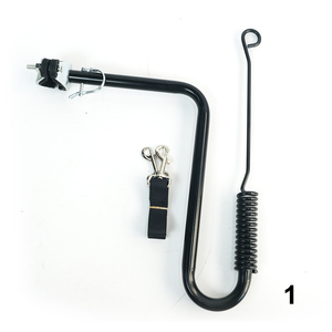 Sostenibile in acciaio inox cane rimorchio bici stile semplice per animali da esterno con rivetto decorazione per la bicicletta da viaggio - Product Image 4