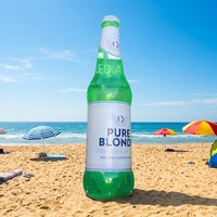 Bouteille de boisson gonflable publicitaire personnalisée, impression numérique géante en PVC, imperméable, pour la promotion en plein air, la plage, les événements