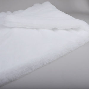 Matériau de remplissage de <span class=keywords><strong>doublure</strong></span> de vêtement <span class=keywords><strong>thermique</strong></span> doux en flocon de laine de mouton blanc compostable imperméable - Product Image 2