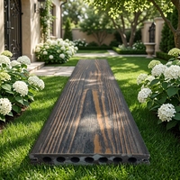 Planches de terrasse en WPC creuses de qualité commerciale, haute résistance