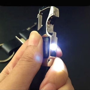 พวงกุญแจไฟฉาย LED ขายส่ง พวงกุญแจหนังโลหะ 3 มิติ สั่งทำได้ พิมพ์โลโก้แบรนด์ สำหรับรถยนต์ - Product Image 4