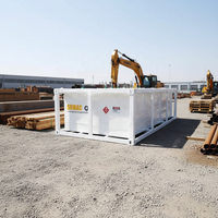 Tanque de Armazenamento de Combustível Diesel/Gasolina SUMAC CE de Parede Dupla Autocontida 1000L 5000L Estação Móvel com Bomba para Mineração e Construção