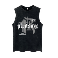 Chaleco de Algodón Estampado con Diseño de Pantera Negra, Estilo Retro Americano, para Hombre, Verano, Estilo Urbano, Fitness, Desgastado