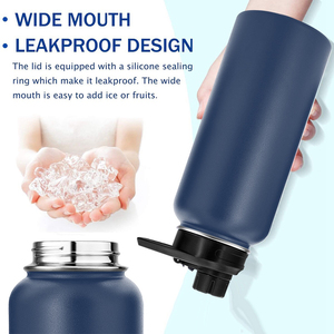 Flacon sous vide à double paroi avec logo personnalisé, bouteille d'eau isolée en acier inoxydable 18oz 20oz 32oz 40oz, vente en gros d'usine - Product Image 4