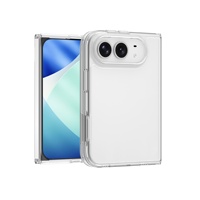 Étui de téléphone pliable transparent pour iPhone 18 Ultra, deux en un, bord souple, dos rigide en PC, protection anti-traces de doigts