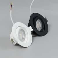 Le plafonnier rond Downlight mobile de 5W 7W a enfoncé le projecteur de tache de 38 degrés mené