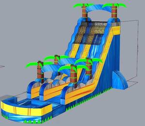 WINSUN Vente chaude Toboggan aquatique gonflable tropical <span class=keywords><strong>avec</strong></span> pompe, toboggan aquatique de lago, vente d'usine, toboggan aquatique personnalisé <span class=keywords><strong>avec</strong></span> <span class=keywords><strong>piscine</strong></span> à louer - Product Image 6