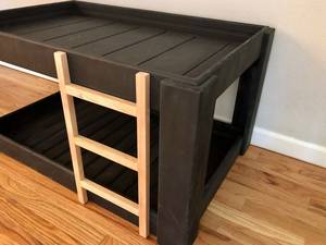 Nouveau Grand Nid d'Animaux d'Intérieur en Bois Personnalisé avec Lit en Velours, Mousse Caoutchouc et Lin pour Chiens et Chats - Product Image 2