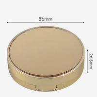 Vente en gros de boîtes compactes cosmétiques rondes vides de 15 g, boîte à coussin d'air, boîte à poudre BB, emballage de maquillage avec logo personnalisé