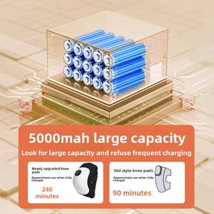 Mesin pemijat lutut terapi lampu merah, mesin pemijat lutut pereda nyeri sendi lutut fisioterapi pintar elektrik - Product Image 3