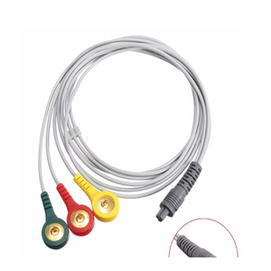 FORCE kuvvet prens 180B PC-80B taşınabilir ekg sensörü monitör PVC sensörler ile <span class=keywords><strong>3</strong></span> kurşun tel kablo elektrot Pin kurşun kablo - Product Image 1