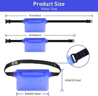 Sac banane étanche en PVC transparent personnalisable avec fermeture éclair, taille et couleur ajustables pour sports de plein air, unisexe