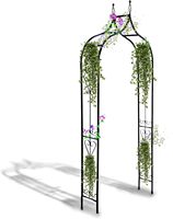 Arche de jardin en métal robuste pour plantes grimpantes, arche décorative pour roses, idéale pour cérémonies de mariage, pelouse et patio.
