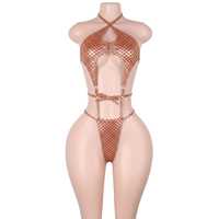Tenue de danse exotique directement de l'usine : Ensemble bikini sirène à lacets dorés et string pour danseuses de club, idéal pour les soirées et les raves