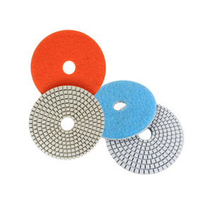 Đúng tỏa sáng 7 bước ướt <span class=keywords><strong>Granite</strong></span> Marble thạch anh với <span class=keywords><strong>4</strong></span> inch đá linh hoạt nhựa kim cương đánh bóng Pad OEM - Product Image 4