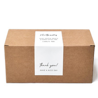 Rollo de Etiquetas Adhesivas Personalizadas con Mensaje de Agradecimiento, Etiqueta 'Hi Beauty Open Me', Sello Autoadhesivo para Embalaje, para Cajas de Envío de Pequeñas Empresas