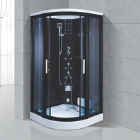Sauna à vapeur fermé de luxe Spa Combiné Kit de bain-douche intérieur Baignoire à remous Cabine de douche avec massage