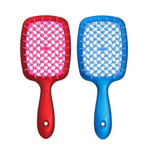 Paddle Hair Brush Rectangular <b>Plastic</b> Vent Massage Comb For <b>General</b> Population - Product Image 5