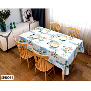 Tovaglia in PVC Non Tessuto con Motivo Geometrico Moderno, Impermeabile, Stampata, 1,4x20m - Product Image 1