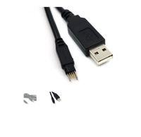 Cable Serial USB a TC2030 sin Terminales TC2030-NL-FTDI-TTL-232R-3V3 para Impresora y Escáner de Código de Barras con Carga Rápida
