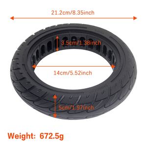 Pneu plein en caoutchouc 8,5 x 2,0 pouces, pneus durables sans chambre à air pour trottinette électrique, pièces de pneus - Product Image 6
