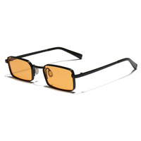 Lunettes de soleil rectangulaires de luxe Finewell Sz3614 2026 pour hommes et femmes, monture en métal rétro, verres dégradés vintage, protection UV400